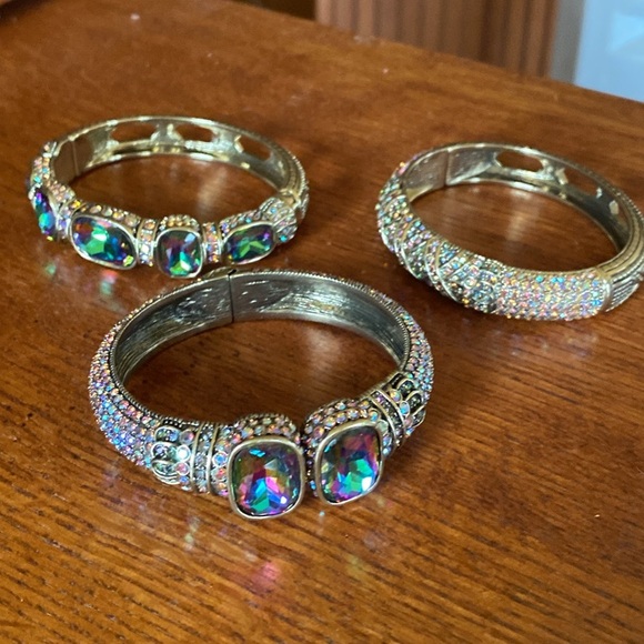 Heidi Daus Iridescent Gemstone Bracelet Trio - Picture 3 of 6